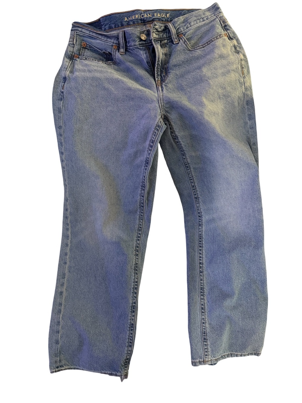 Low rise classic American Eagle Outfitters Light Wash Relaxed Jeans